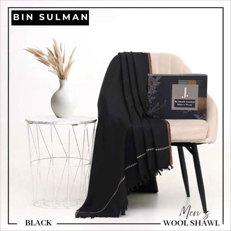 Men Shawls by J. BS15 - Black