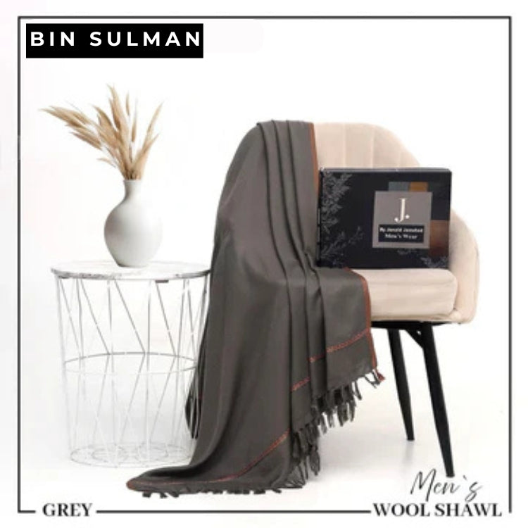 Men Shawls by J. BS14 - Grey