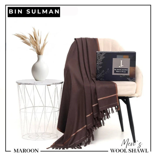 Men Shawls by J. BS17 - Maroon