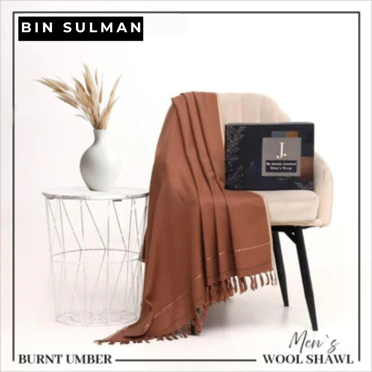 Men Shawls by J. BS16 - Burnt Umber