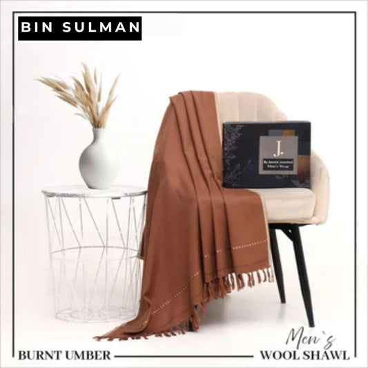 Men Shawls by J. BS16 - Burnt Umber
