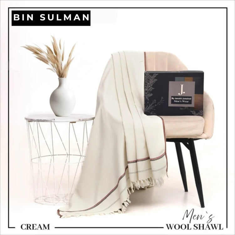 Men Shawls by J. BS12 - Cream